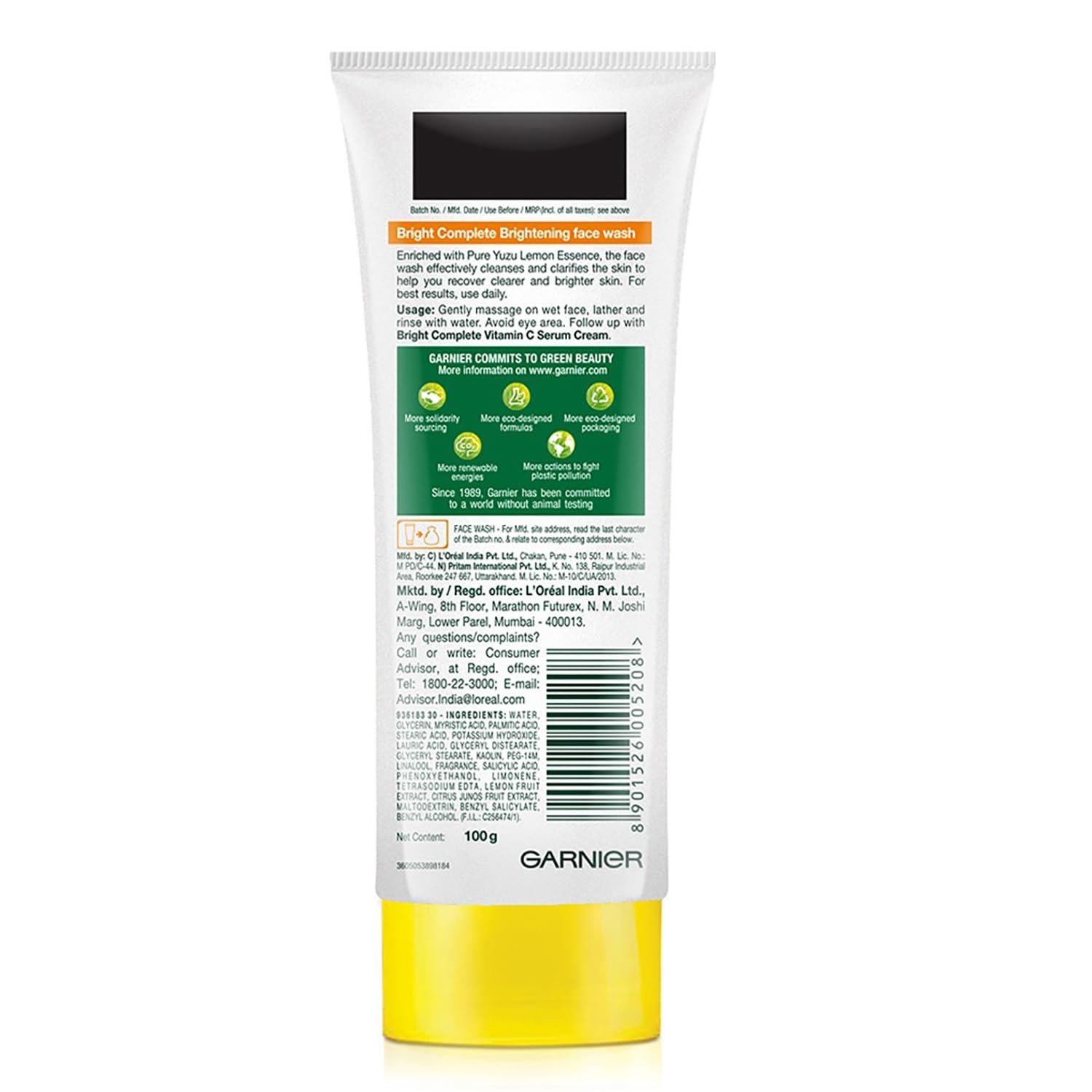 Garnier Bright Complete Vitamin C Face Wash - Image 3