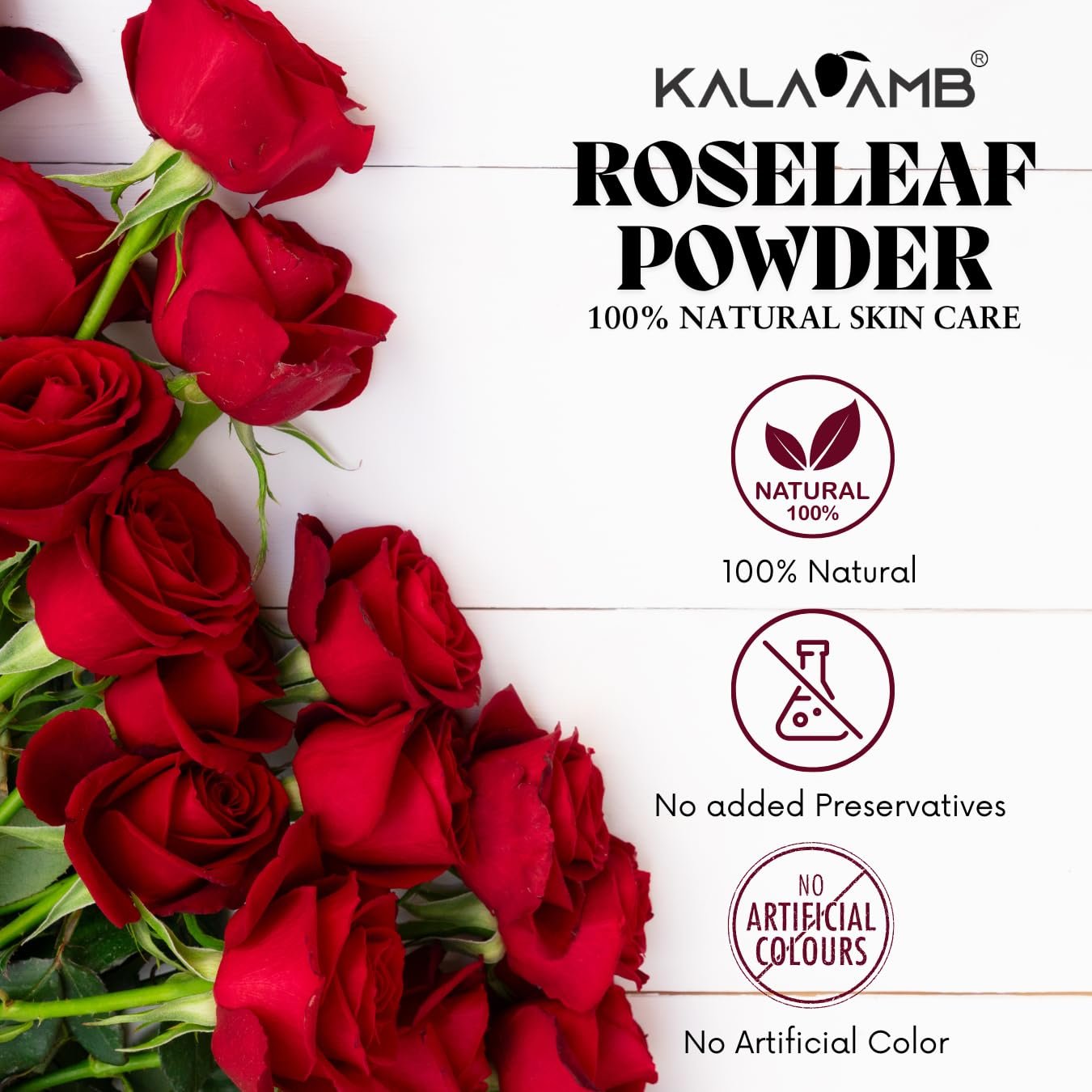 KALAAMB Roseleaf Powder 100gm - Image 3
