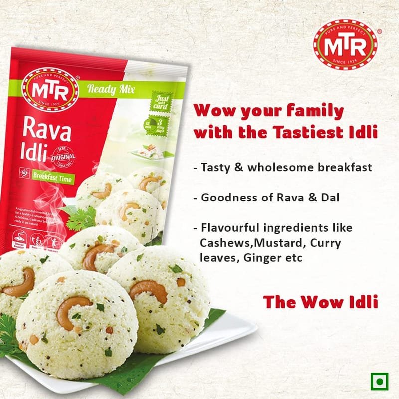 MTR Rava Idli Ready Mix 500gm - Image 4