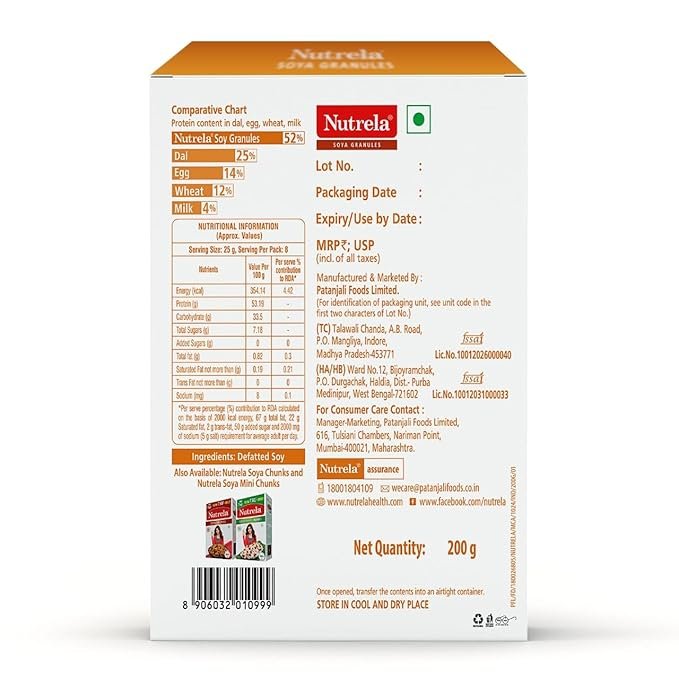 Nutrela Soya Granules 200gm - Image 3