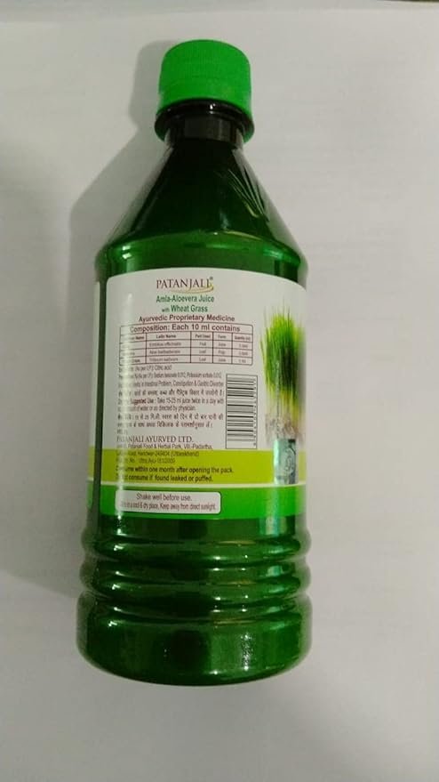 Patanjali Amla-Aloevera Juice 500ml - Image 3