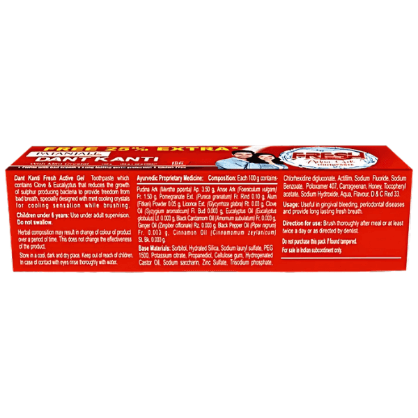 Patanjali Dant Kanti Fresh Toothpaste - Image 3
