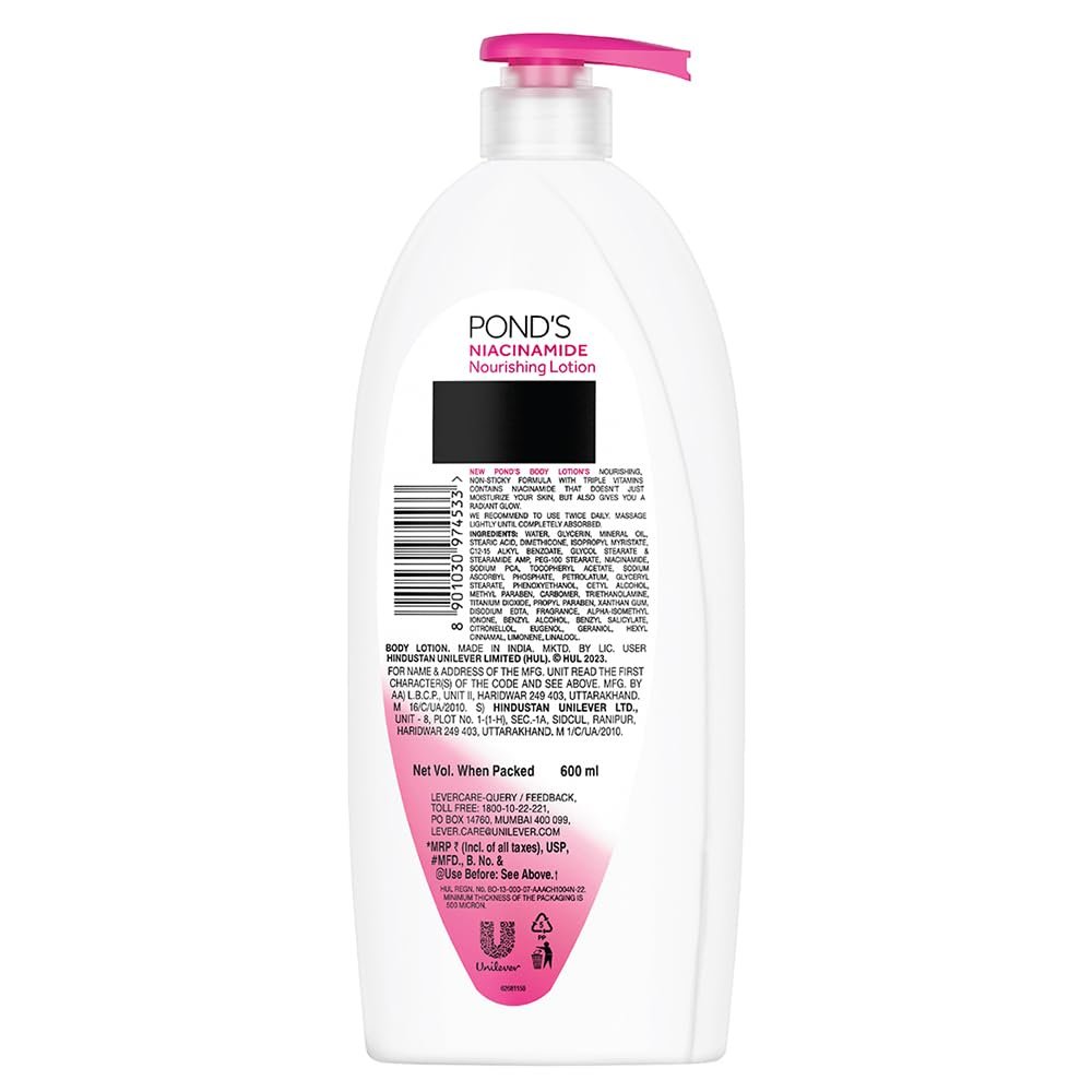 Pond's Niacinamide Nourishing Lotion 600ml - Image 3