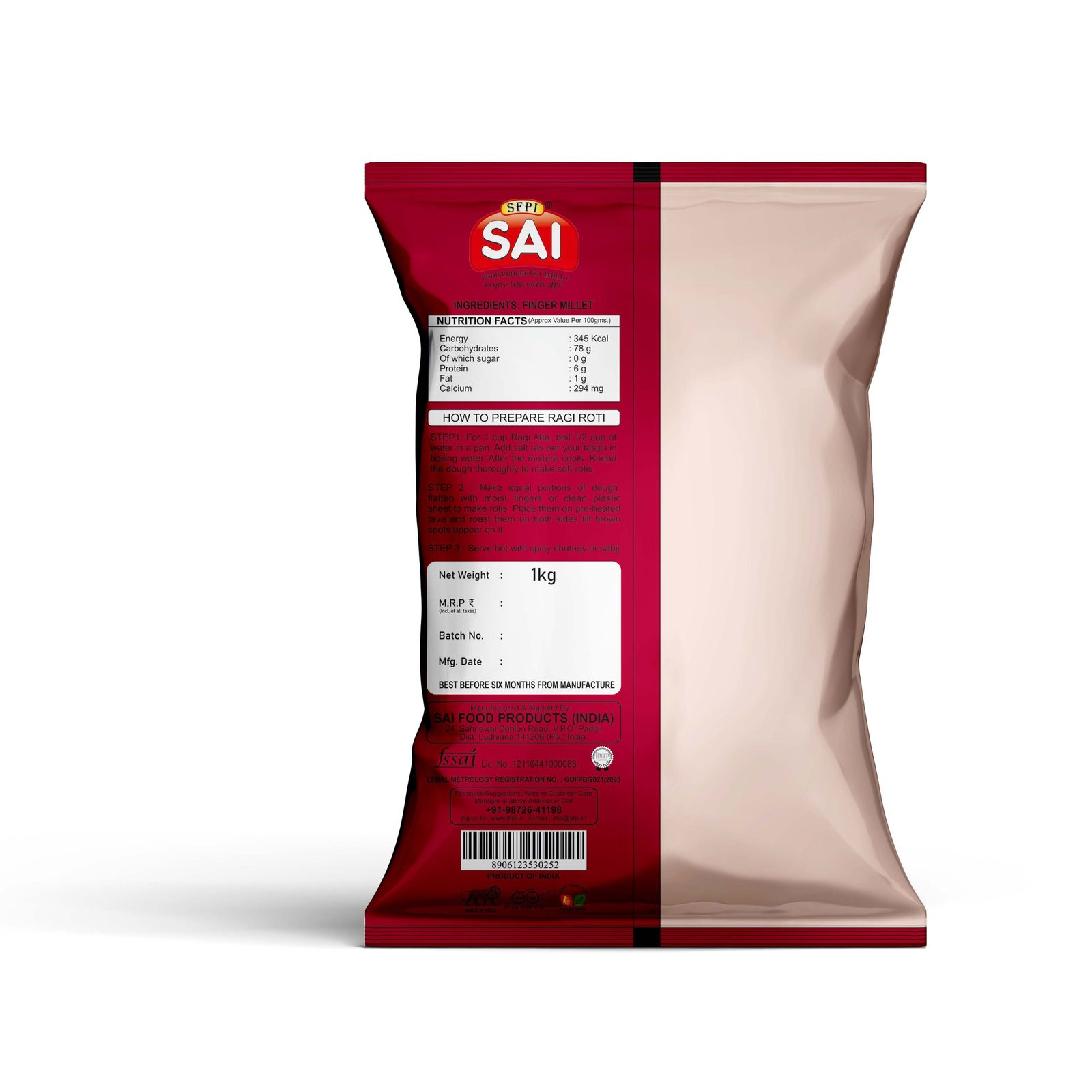Sai Ragi Flour 1Kg - Image 3