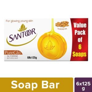 Santoor Almond Oil & Glycerine Soap