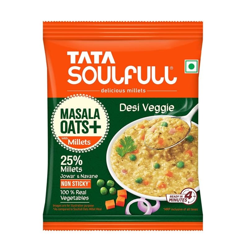 Tata Masala Oats Veggie 33gm