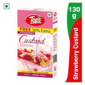Tops Custard Powder Strawberry Flavour 130gm