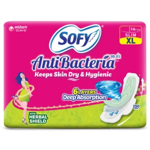 Sofy Anti Bacteria XL Pads - 14 Count