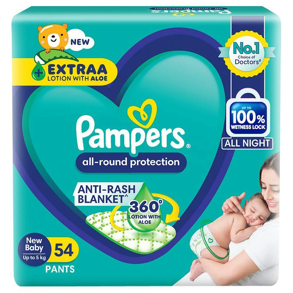 Pampers New Baby Up to 5 Kg - 54 Pants