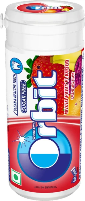Orbit Mixed Fruit Flavour Gum