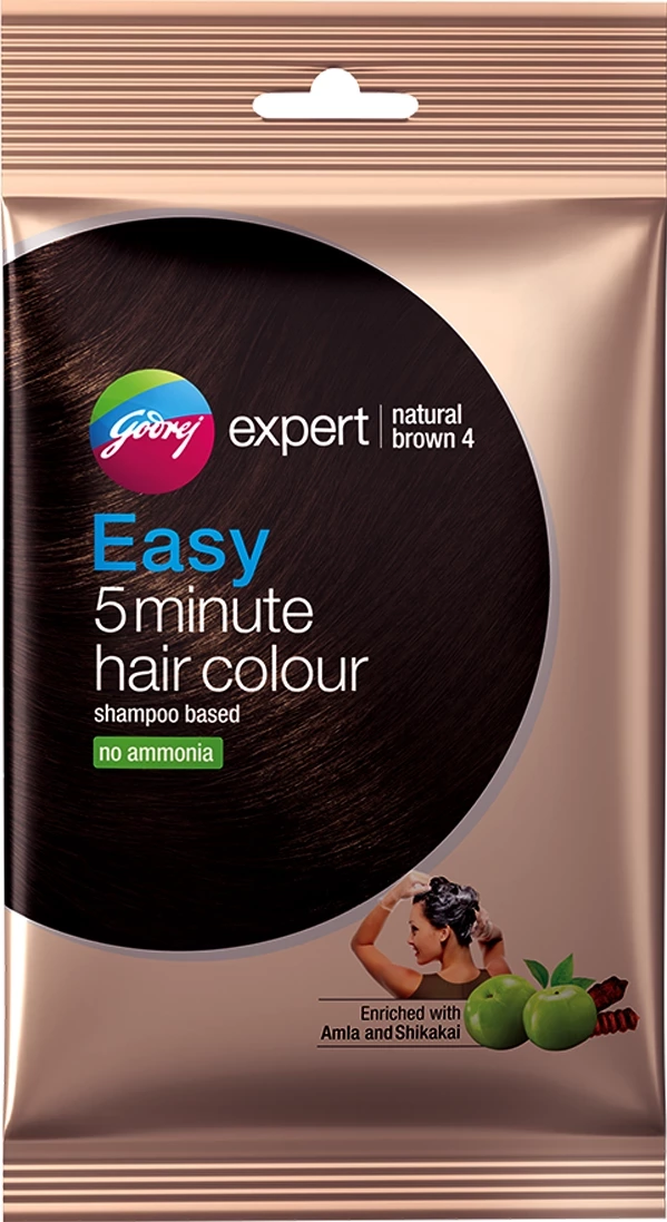 Godrej Selfie Shampoo Hair Colour - Natural Brown
