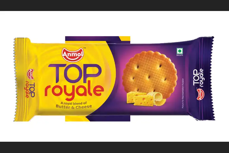 ANMOL TOP ROYALE BUTTER & CHEESE BISCUITS 185G
