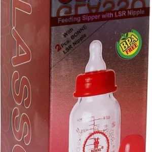 BONNE GLASSO FEEDING SIPPER WITH LSR NIPPLE 250ML