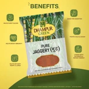 DHAMPUR GREEN PURE ORGANIC JAGGERY 1KG