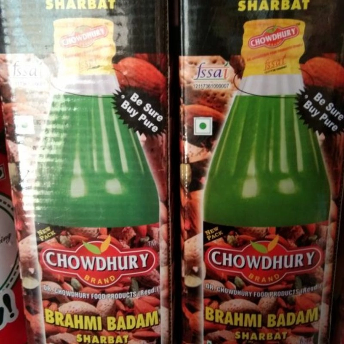 DR CHOWDHURY'S BRAHMI BADAM SHARBAT 750ML