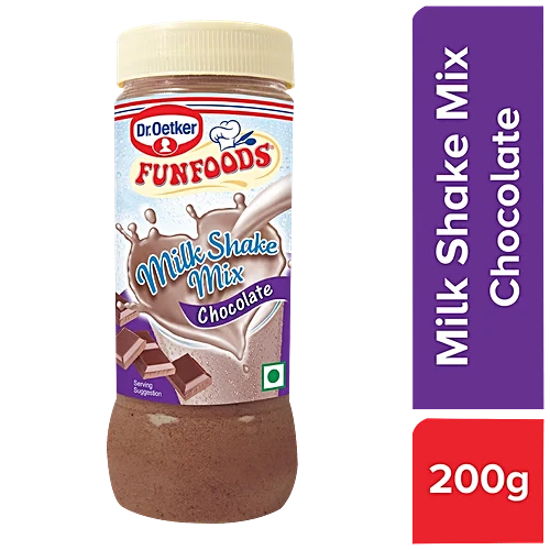 DR. OETKER FUNFOODS MILK SHAKE MIX CHOCOLATE FLAVOUR 200G