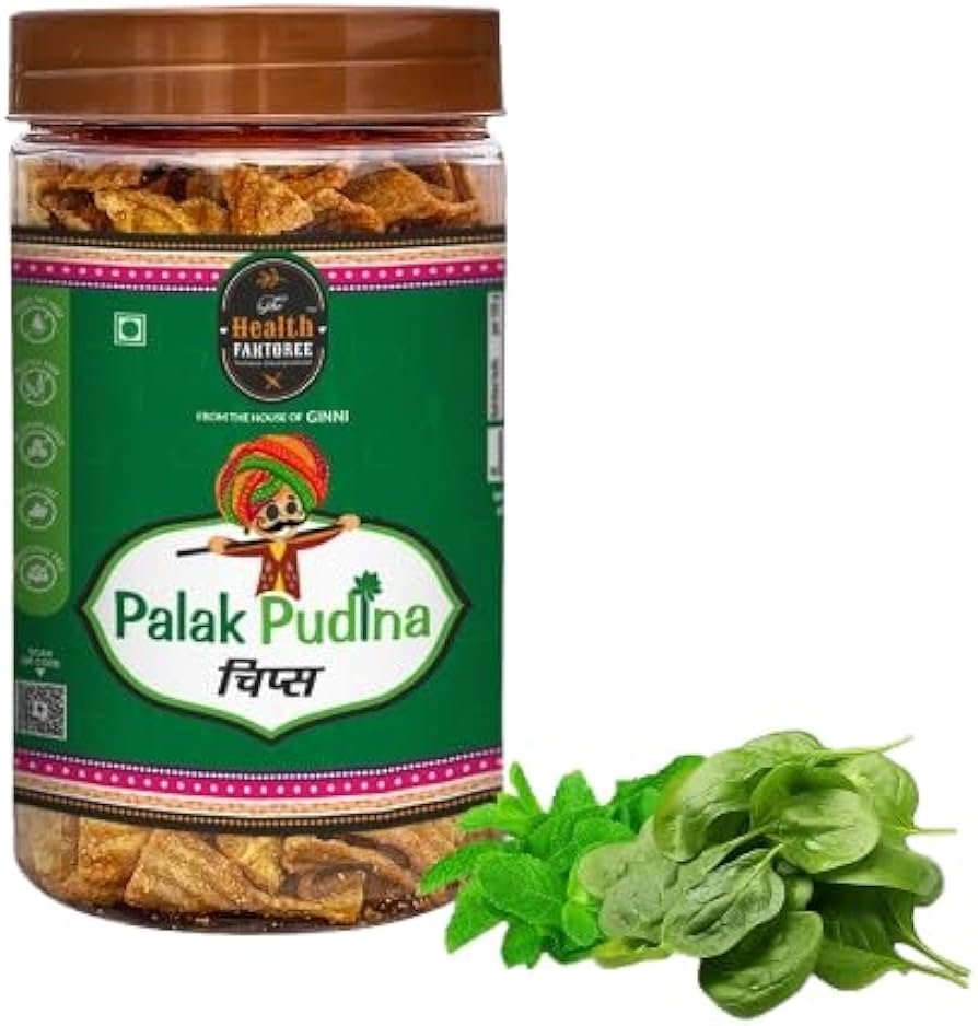 GINNI PALAK PUDINA CHIPS 150G