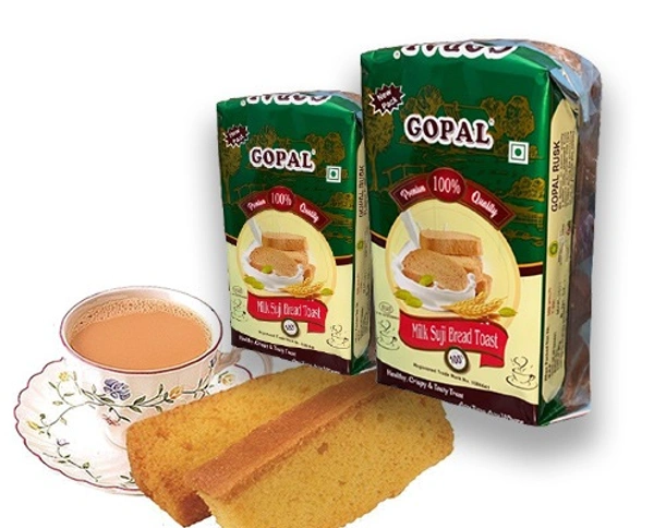 GOPAL PREMIUM 100% QUALITY MILK SUJI BREAD TOAST 450G