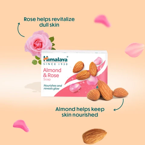 HIMALAYA ALMOND & ROSE SOAP BUY 4 GET 1 FREE 125G