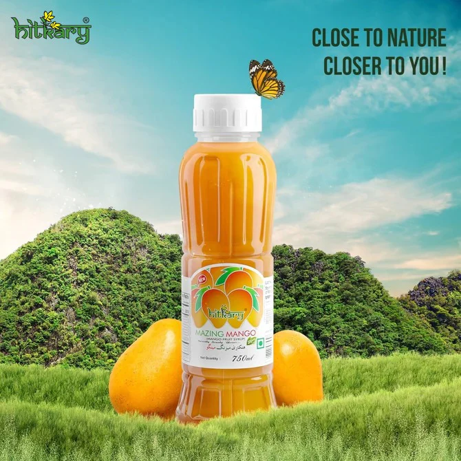 HITKARY MAZING MANGO FRUIT SYRUP 700ML