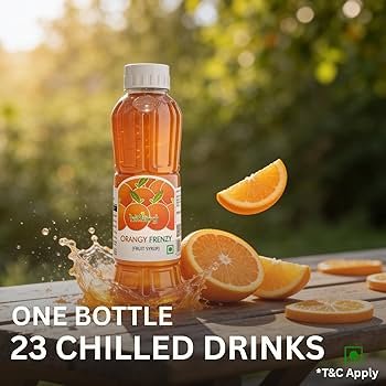 HITKARY ORANGY FRENZY FRUIT SYRUP 700ML