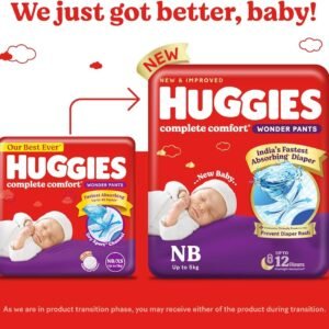 HUGGIES WONDER PANTS SIZE NB/XS UP TO 5 KG [ 22 PANTS ]