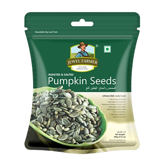 JEWEL FARMER ROASTED & SALTED PUMPKIN SEEDS 200G