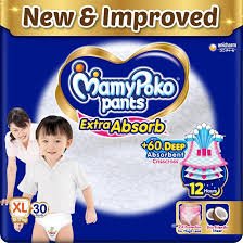 MAMY POKO PANTS XL 12-17KG  { 30 PANTS }