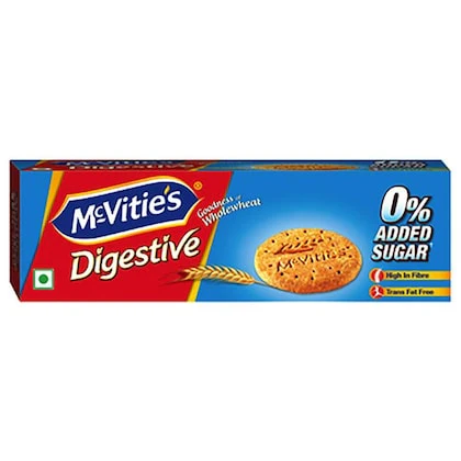 MCVITIE'S DIGESTIVE 0% ADDED SUGAR BISCUITS 150G