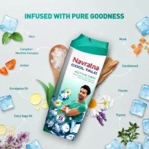 NAVRATNA COOL TALC ACTIVE DEO 100G