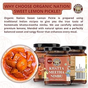 ORGANIC NATION KHATTA MEETHA NIMBU 300G