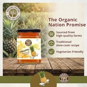 ORGANIC NATION PINEAPPLE PRESERVE & SPREAD 340G