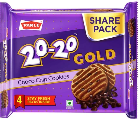 PARLE 20-20 GOLD CHOCOCHIP COOKIES 400G
