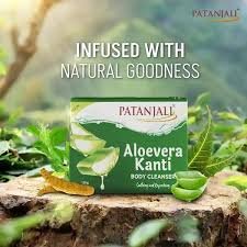 PATANJALI ALOVERA KANTI SOAP [ PACK OF 4 ]