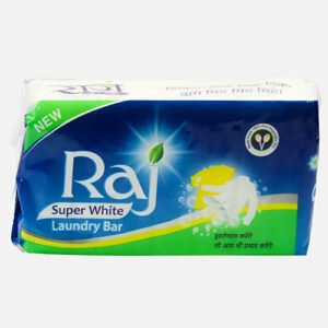RAJ SUPER WHITE LAUNDRY BAR 1KG