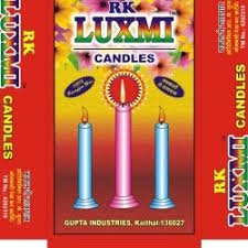 RK LUXMI CANDLES PACK OF 10