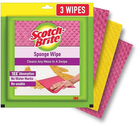 SCOTCH BRITE SPONGE WIPE PACK OF 3