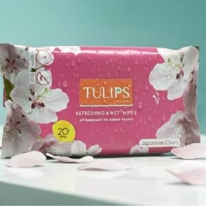 TULIPS REFRESHING WET WIPES [ 20 WIPES ]