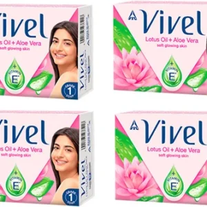 VIVEL LOTUS OIL + ALOE VERA BAR ( 150G * 4 UNITS )
