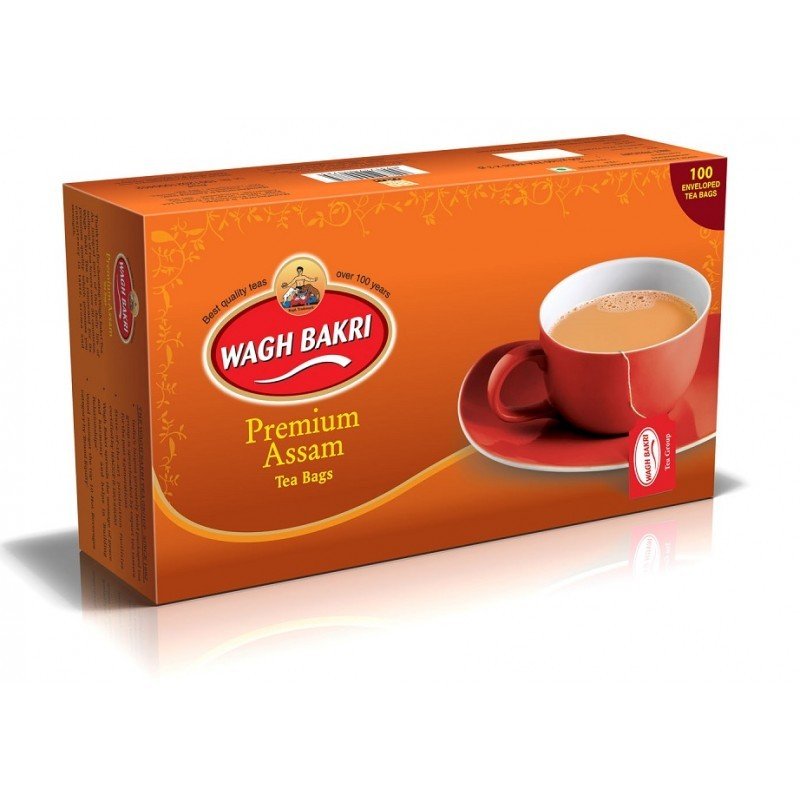 WAGH BAKRI PREMIUM ASSAM TEA 100BAGS