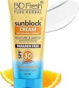 BIO FRESH SUNBLOCK MOISTURE & GENTLE CREAM 120ML