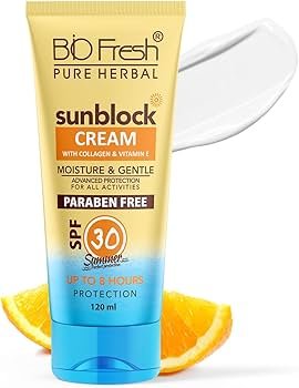 BIO FRESH SUNBLOCK MOISTURE & GENTLE CREAM 120ML