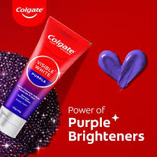 COLGATE VISIBLE WHITE PURPLE TOOTHPASTE 60G
