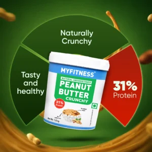 MYFITNESS NATURAL UNSWEETENED PEANUT BUTTER ( CRUNCHY ) 510G