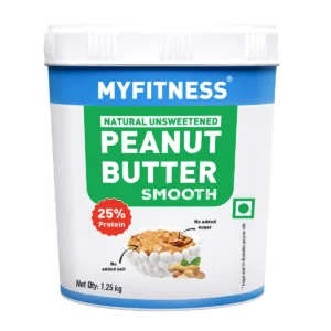 MYFITNESS NATURAL UNSWEETENED PEANUT BUTTER SMOOTH ( 1.25KG )