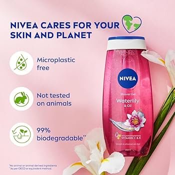 NIVEA WATERLILY & OIL SHOWER GEL 250G