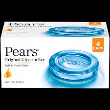 PEARS ORIGINAL GLYCERIN BLUE BAR ( PACK O 4 )