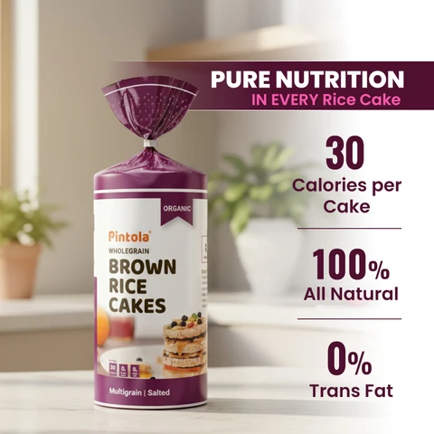PINTOLA WHOLEGRAIN BROWN RICE CAKES MULTIGRAIN SALTED 130G