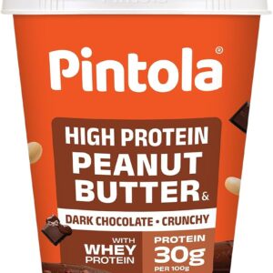PINTOLA HIGH PROTEIN PEANUT BUTTER ( DARK CHOCOLATE ) CRUNCHY 510G